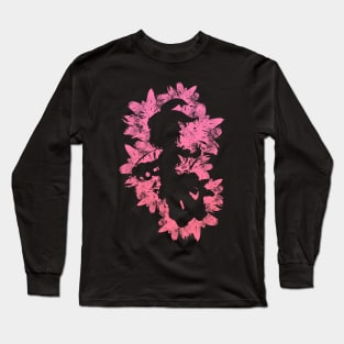 Gun - Pink Abstract Long Sleeve T-Shirt